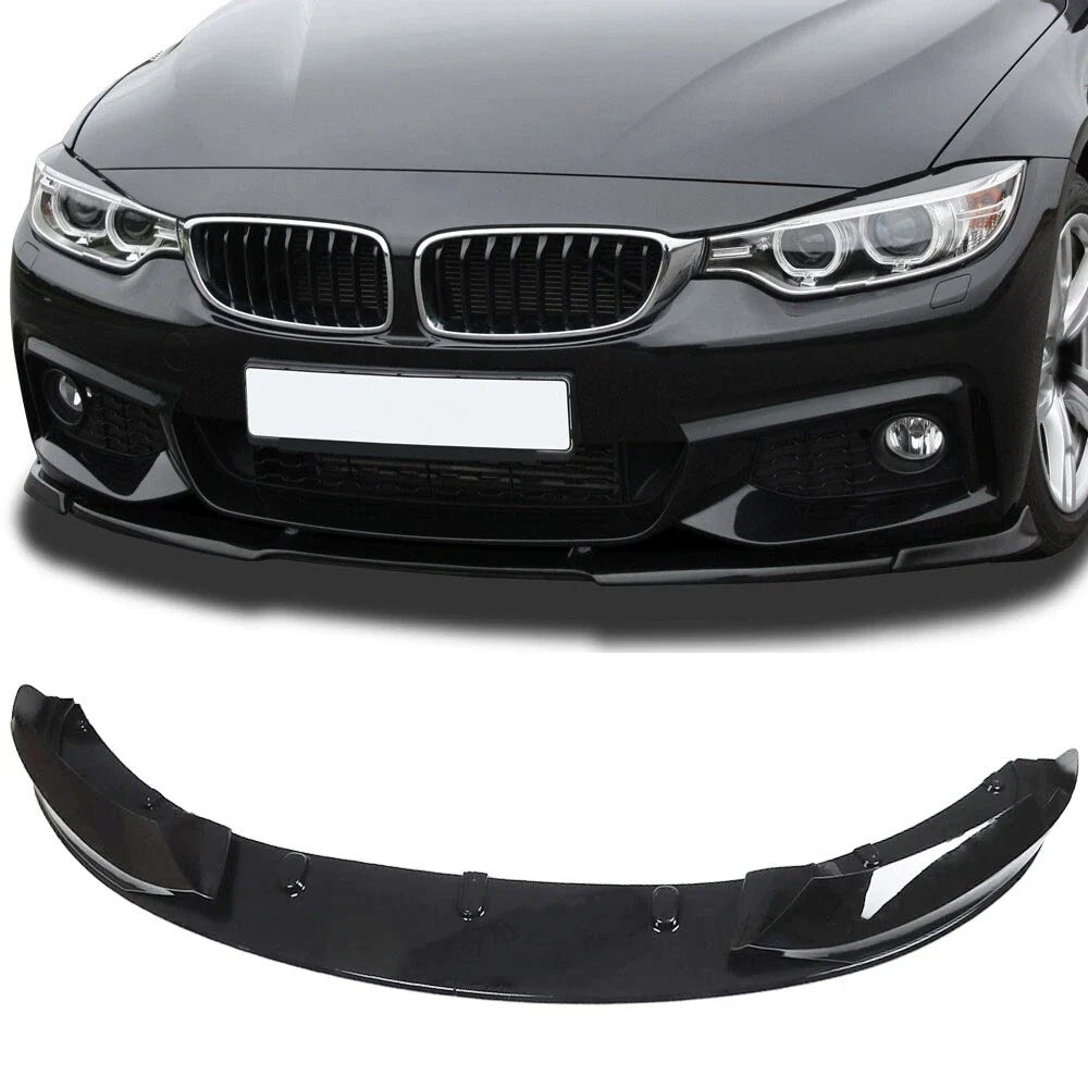M Sport Gloss Black Front Bumper Lip Spoiler for BMW F32 F33 F36 (2014–2020)
