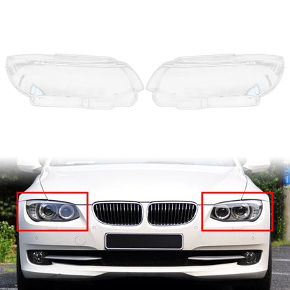 1 Pair Clear Headlight Shells for BMW 3 Series E92 E93 (2010–2013)