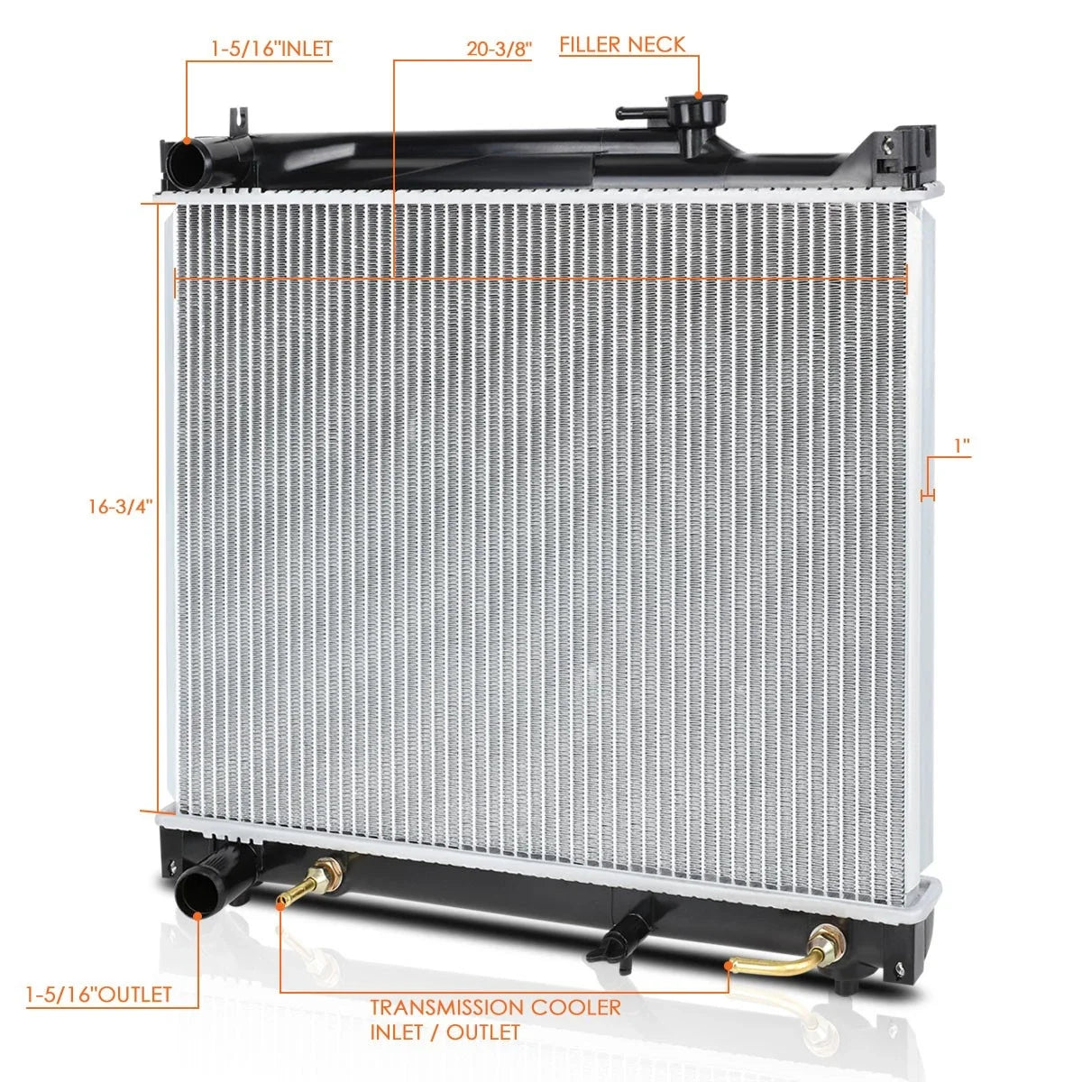 Aluminum OE Factory Radiator for Suzuki Sidekick/Grand Vitara (1996–2004) DPI-2087