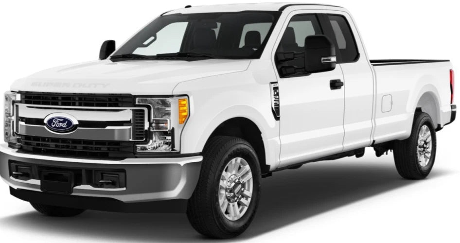Chrome In-Channel Rain Guards for Ford F250 F350 (2017–2022) 17-22F250CrewChrome