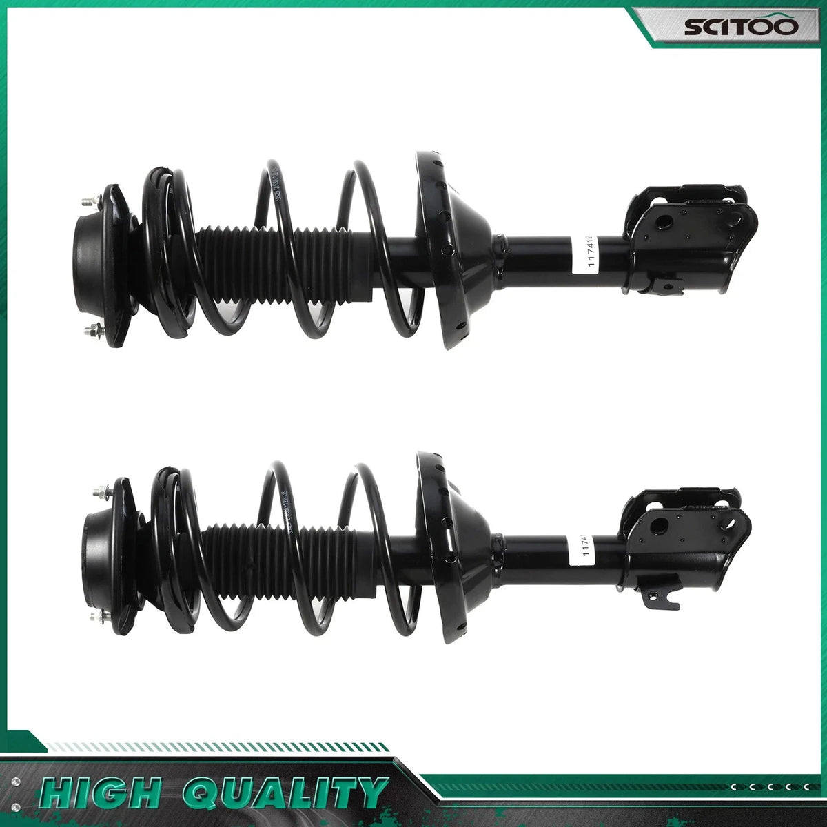 Set of 2 Front Shocks Struts & Coil Springs for Subaru Forester (2004–2005)
