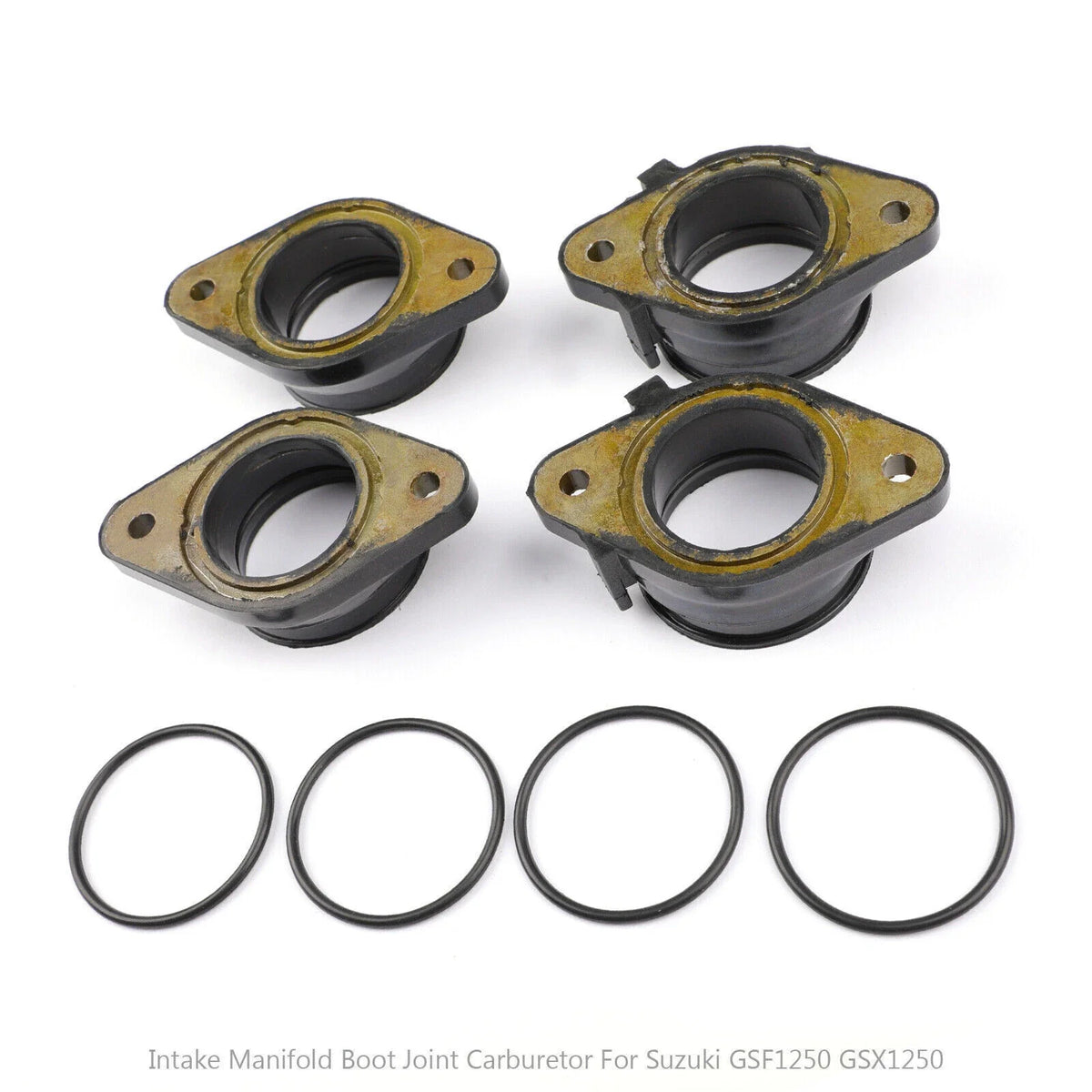 Set of 4 Carburetor Intake Manifold Boots for Suzuki GSF1250 Bandit (2007–2012) T9
