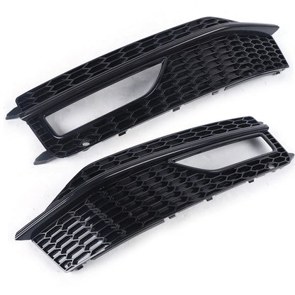 Set of 2 Front Bumper Fog Light Lamp Cover Grilles for Audi A4 S-Line (2013–2015) - 8K0 807 682M, 8K0 807 681 L