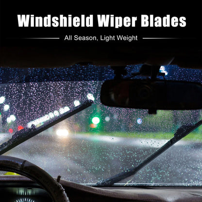 Set of 3 Front Windshield Wiper Blades for Nissan Rogue (2008–2013)