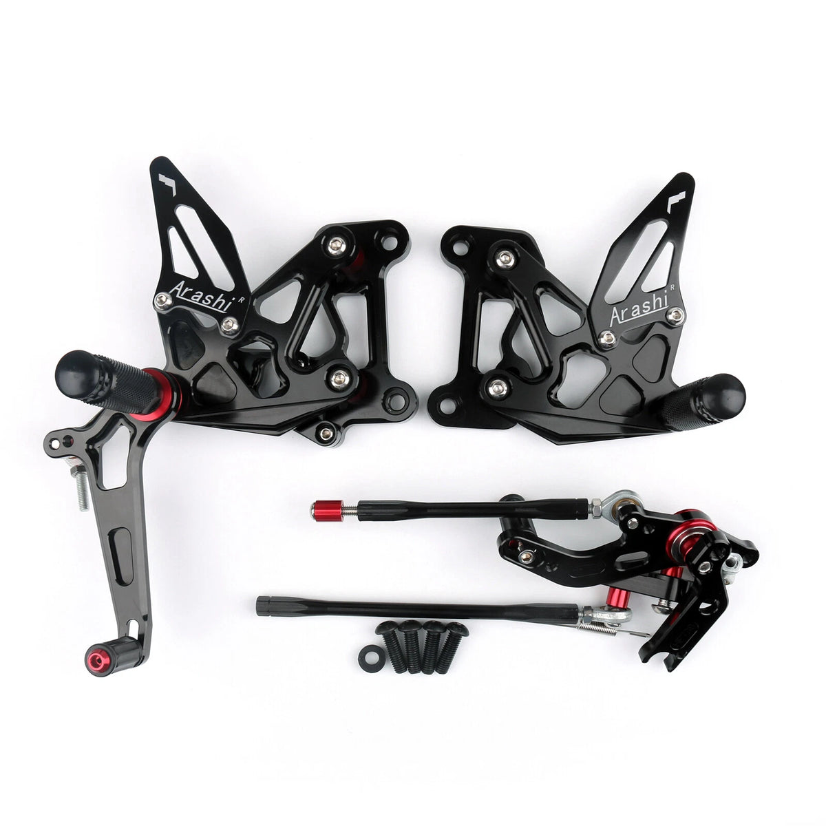CNC Adjustable Rearset Foot Rest Pegs for MV Agusta F3 (2012–2016) M528-B034-Black