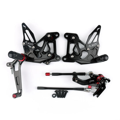 CNC Adjustable Rearset Foot Rest Pegs for MV Agusta F3 (2012–2016) M528-B034-Black