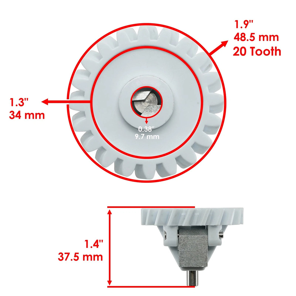 Celox Governor Gear Kit for Kohler MV16 MV18 MV20 (A-235743-S, GE128)