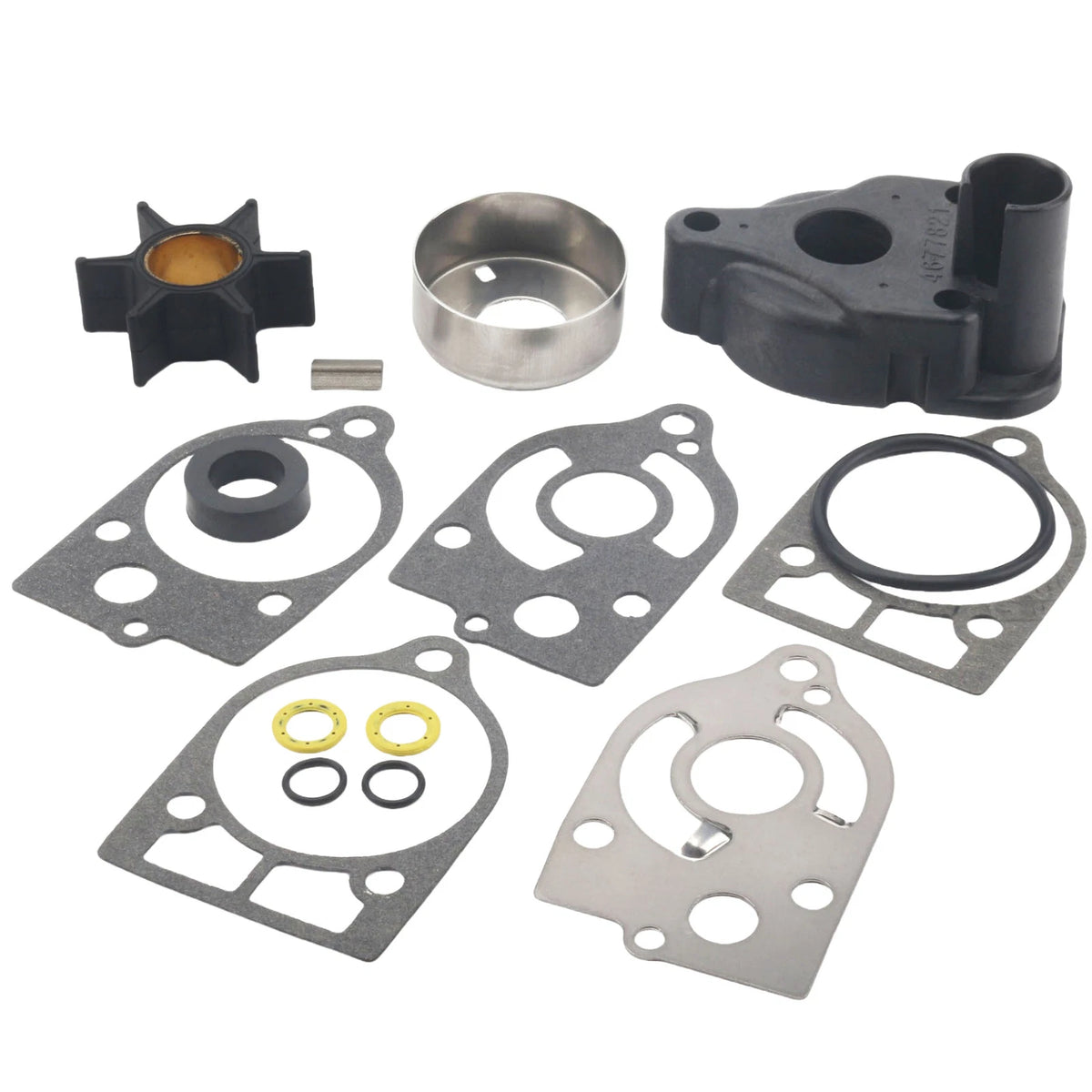 Outboard Water Pump Impeller Kit for Mercury 30-70 HP (46-60366T1, 46-60366Q1, 46-60366A1)