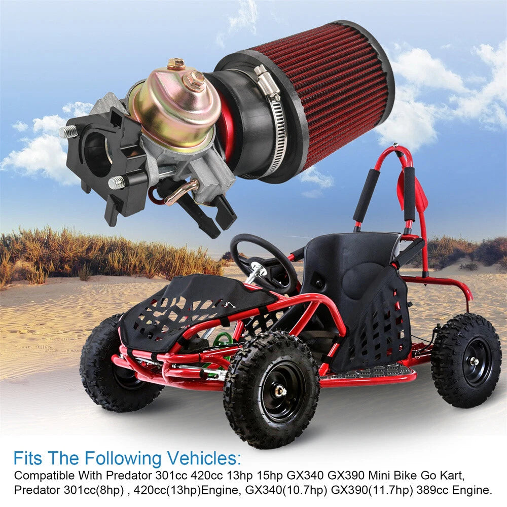 Air Filter Adapter Jet Kit for Predator 301Cc 420Cc