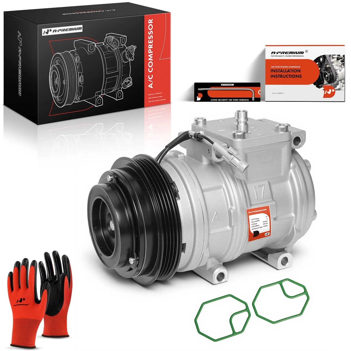 A/C Compressor with Clutch for Toyota 4Runner (1996–2000) 8832035450, BHT73002, 78323