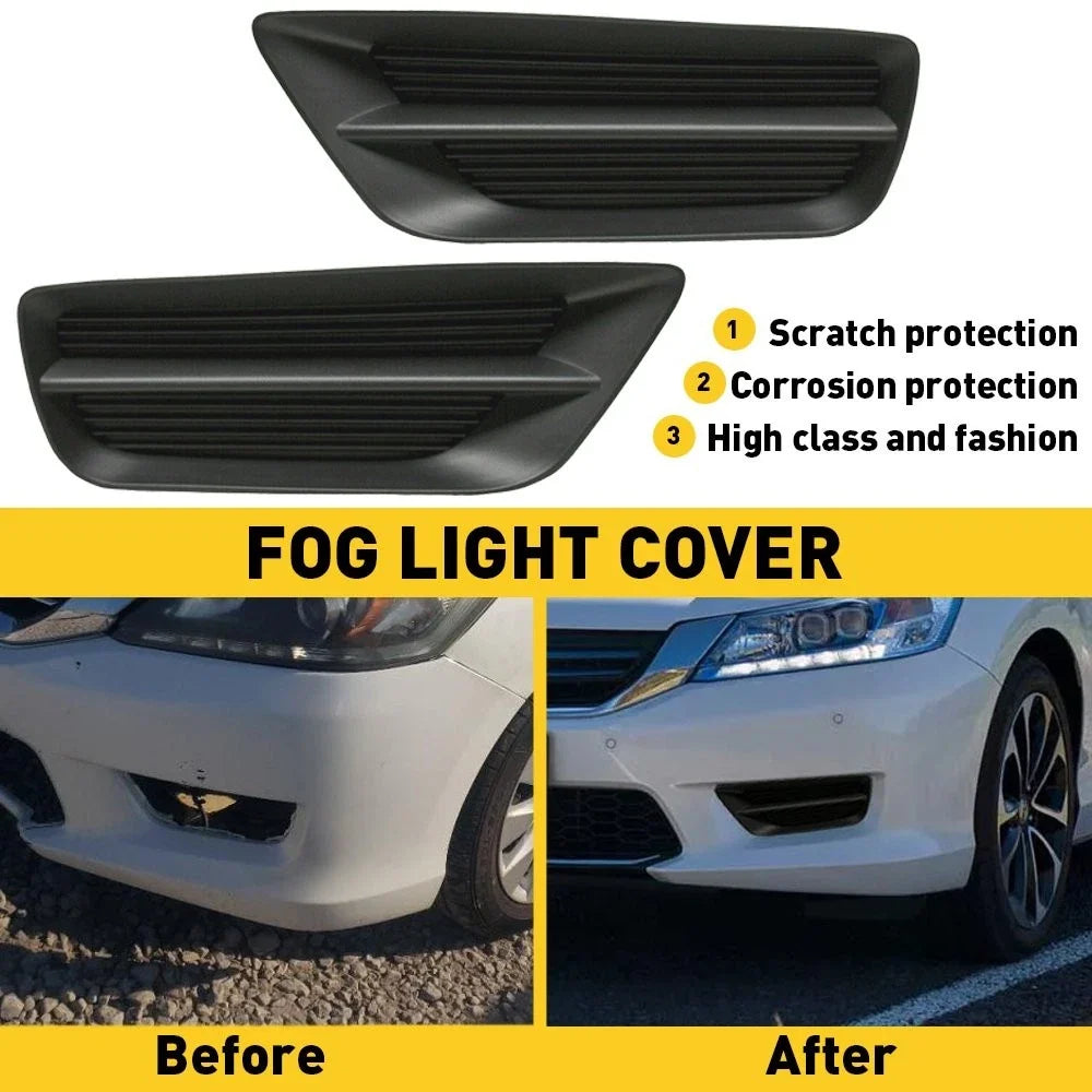 Set of 2 Fog Lamp Covers for Accord Sedan (2013–2015) 71102T2AA00 Black Right & Left
