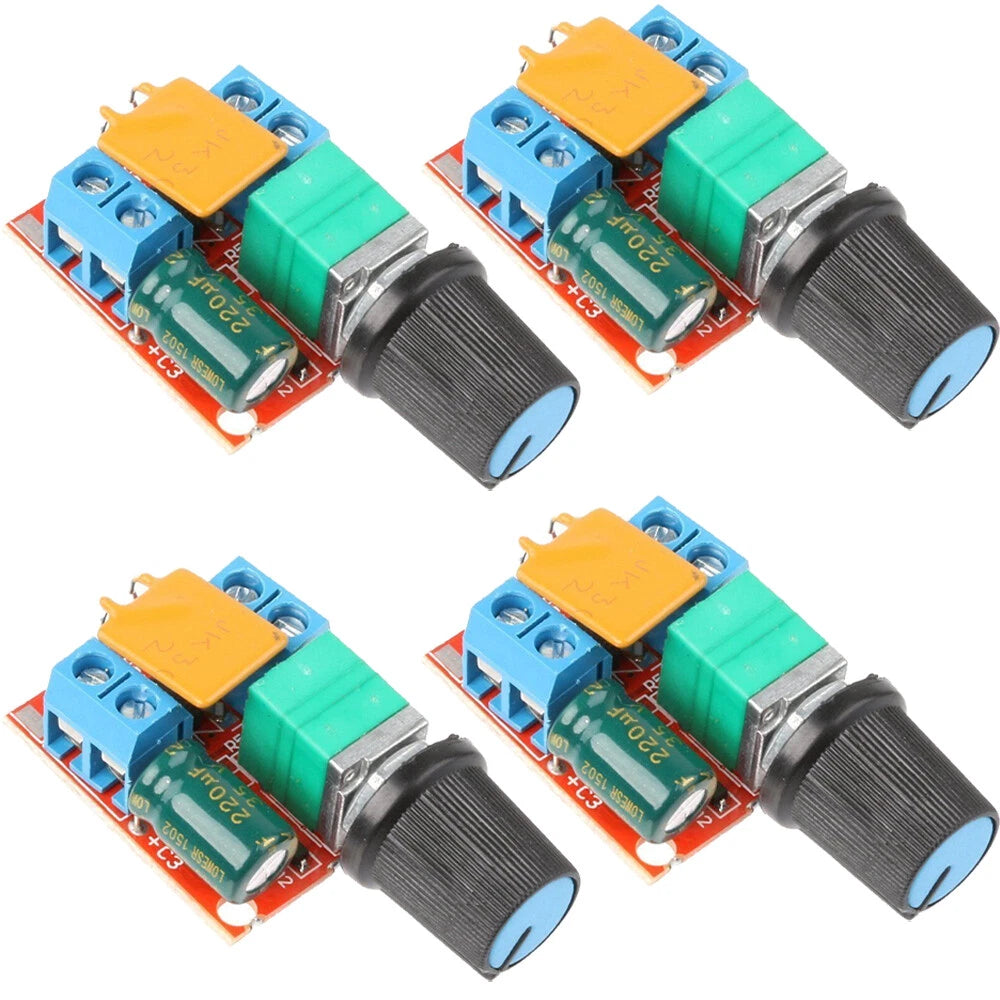 4PC PWM Speed Controller for Mini DC Motors (3V-35V) LED Dimmer