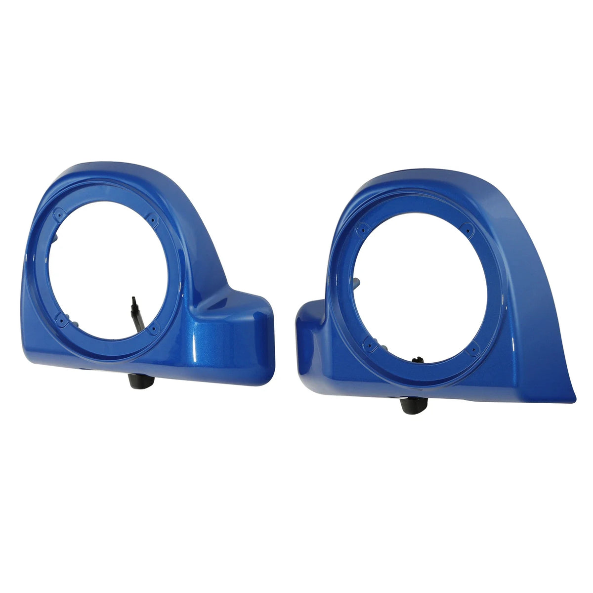 Lower Vented Fairing Speaker Pods for Harley Touring (2014–2024) Electric Blue