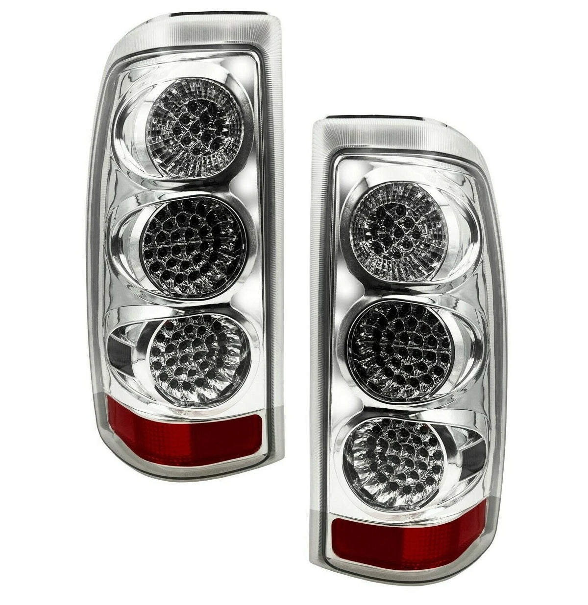 LED Look Chrome Tail Lights for Chevy Silverado 1500 2500 3500 (2003–2006) NTR6152