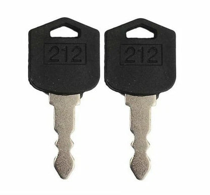 5pc Ignition Key Set for Daewoo & Doosan Forklift Heavy Equipment