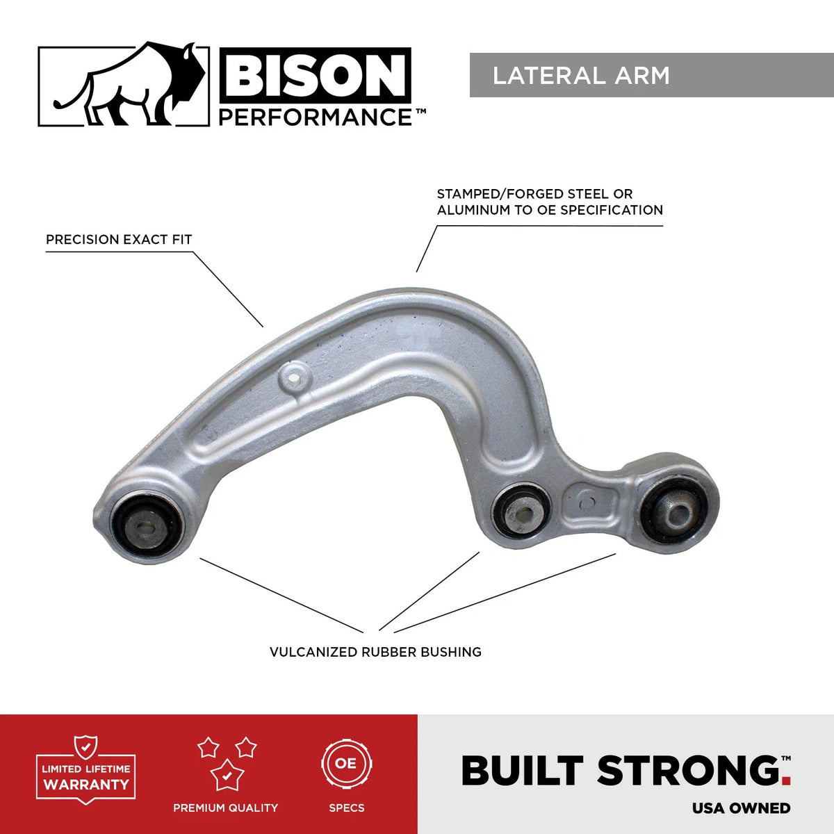 Rear Passenger Right Lateral Control Arm for Mazda 3 (2014–2018)