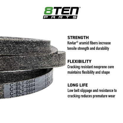 8TEN Kevlar Belt for DeWalt DXGX548P (754-06514, TCU18848)