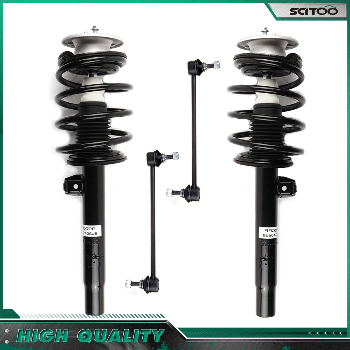 Front Complete Struts Coil Spring Sway Bar Link for BMW 330i 330Ci 325i 325Ci