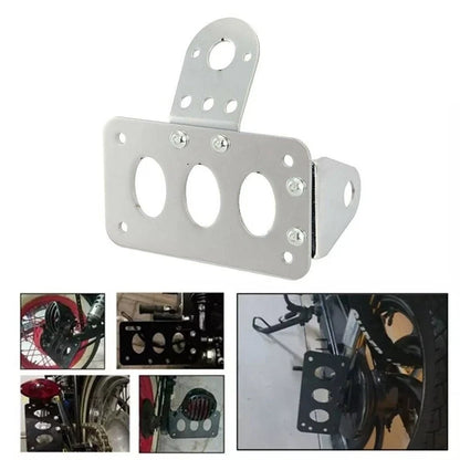 Chrome Side Mount License Plate Holder Axles for Harley-Davidson