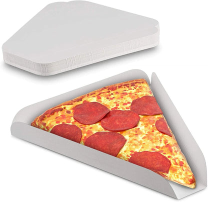 Pack of 500 White Pizza Wedge Plates for Pizza Slice Serving
