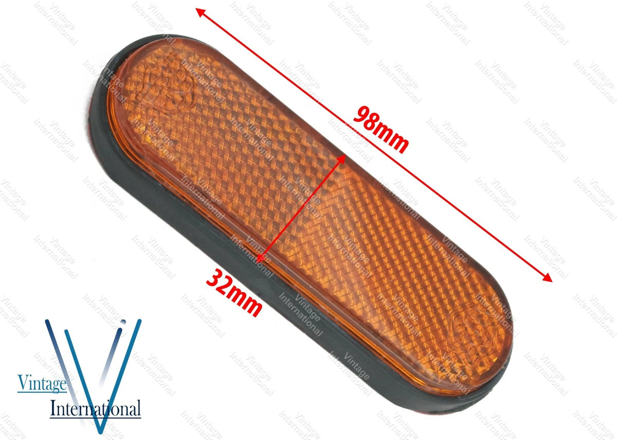 Pair ABS Shocker Reflector Yellow for Royal Enfield Classic Standard Electra