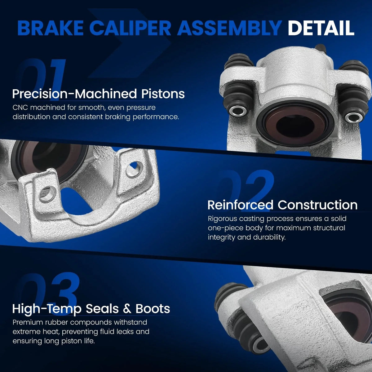 Rear Brake Calipers for Nissan Titan Armada QX56 (2004–2015) 2PC