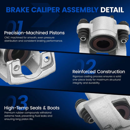 Rear Brake Calipers for Nissan Titan Armada QX56 (2004–2015) 2PC