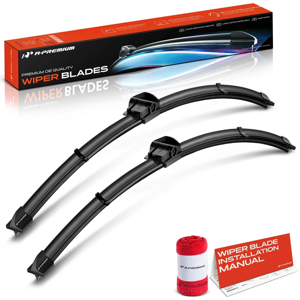 2X 24" Windshield Wiper Blades for Mercedes-Benz C250 (2012–2015)