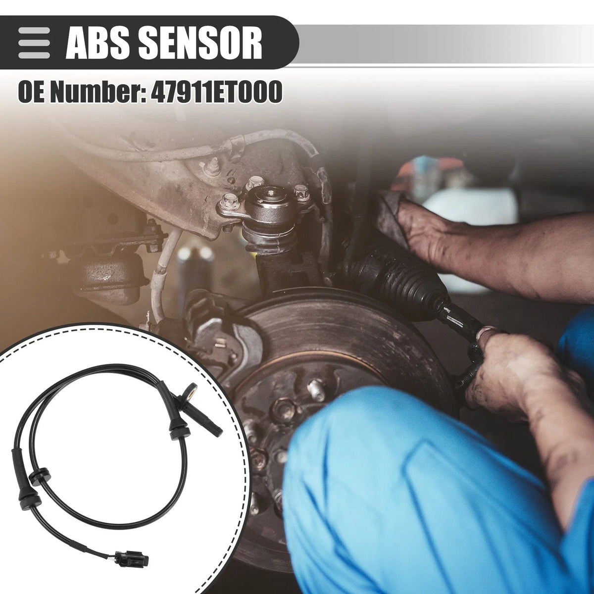 Front Left ABS Wheel Speed Sensor for Nissan Sentra (2007–2012) No. 47911ET000