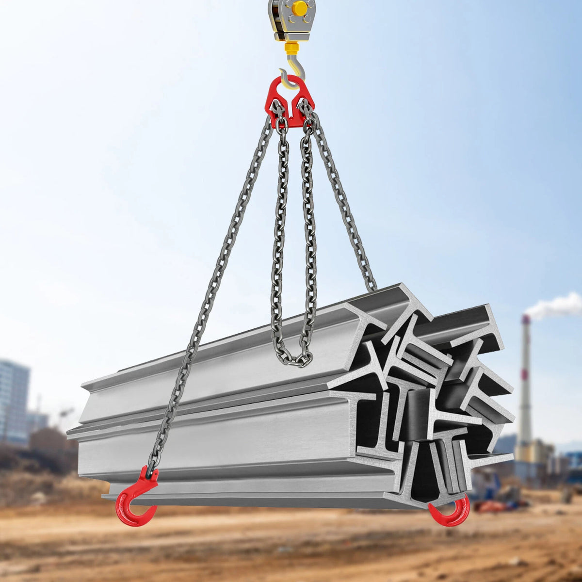 5/16 in Adjustable Chain Sling with Grab Hook 10FT 5T Lifting Chains