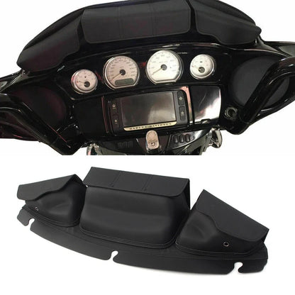 3 Pocket Windshield Bag for Harley Touring Street Glide FLHX FLHTK FLHXS (2014–Present)