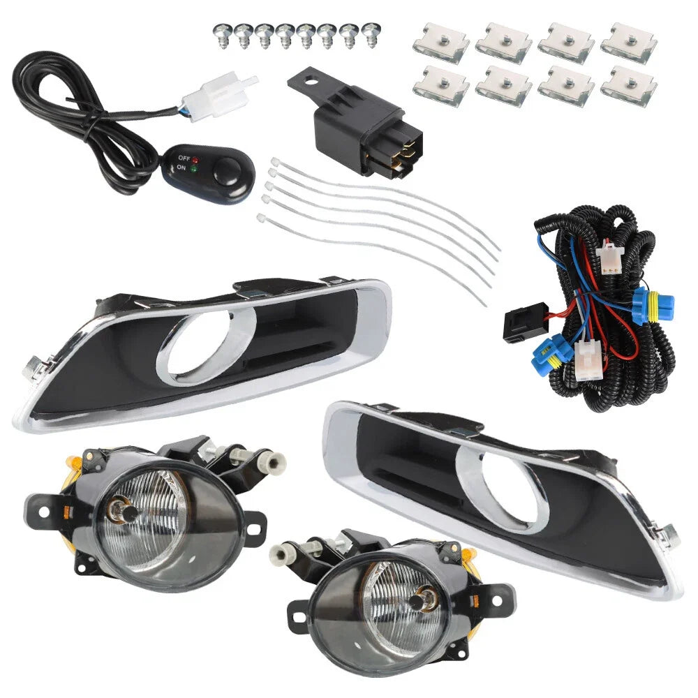 Fog Light Covers for Chevrolet Malibu (2013–2015) Black