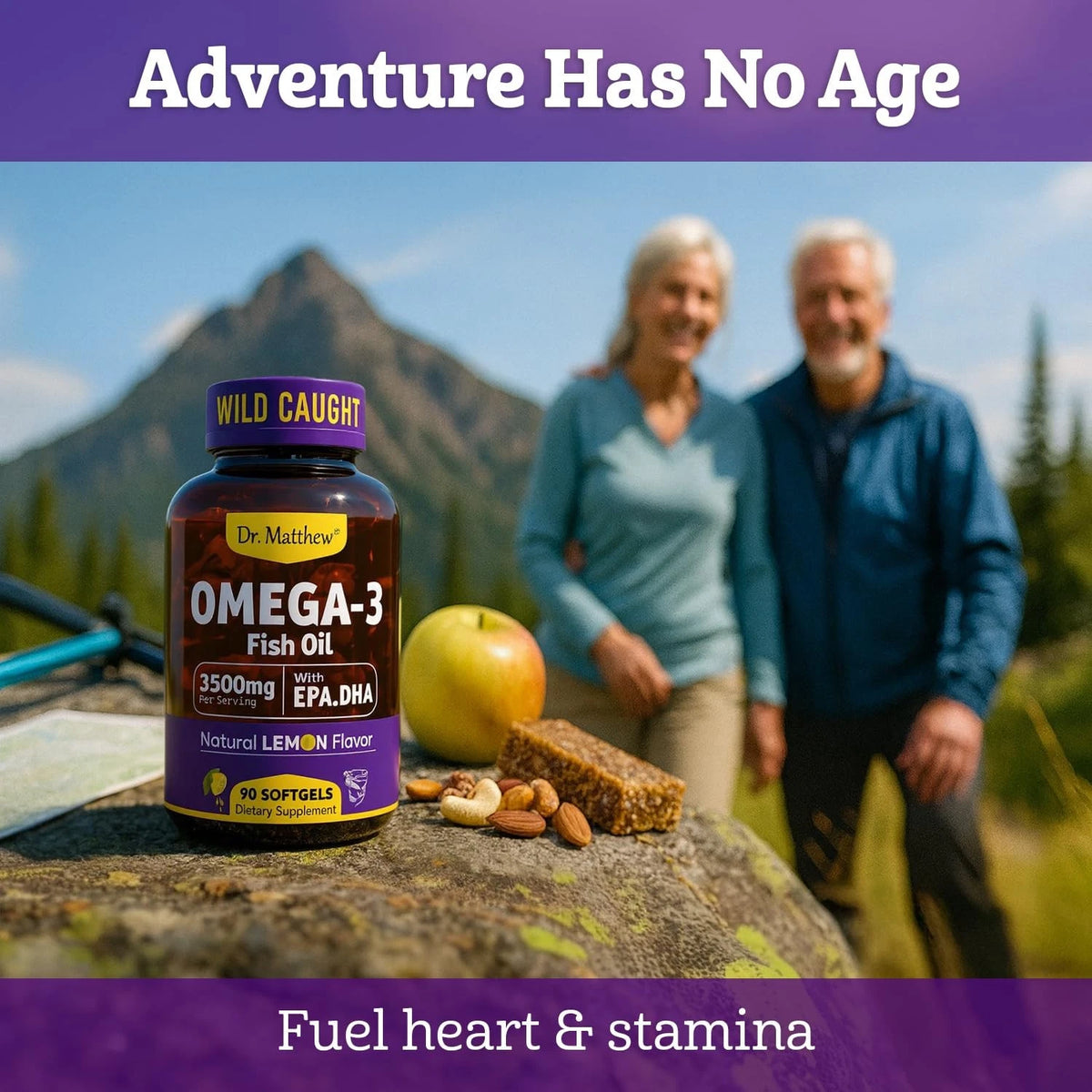 Omega-3 Fish Oil 3500 mg, High EPA & DHA, No Fishy Aftertaste (90 Count)