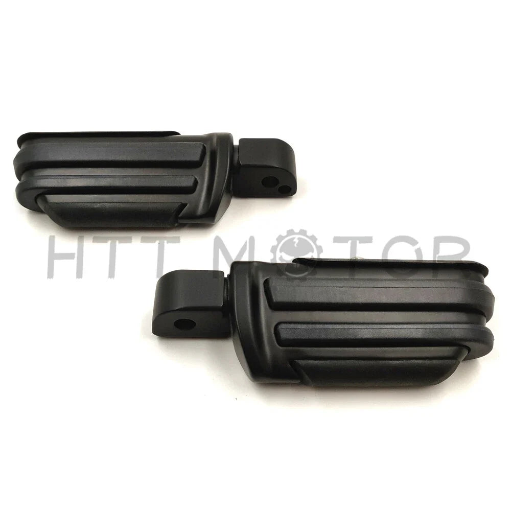 Black Rubber Pilot Footpeg for Harley Davidson Softail Fat Boy FLFB (2018–2023)