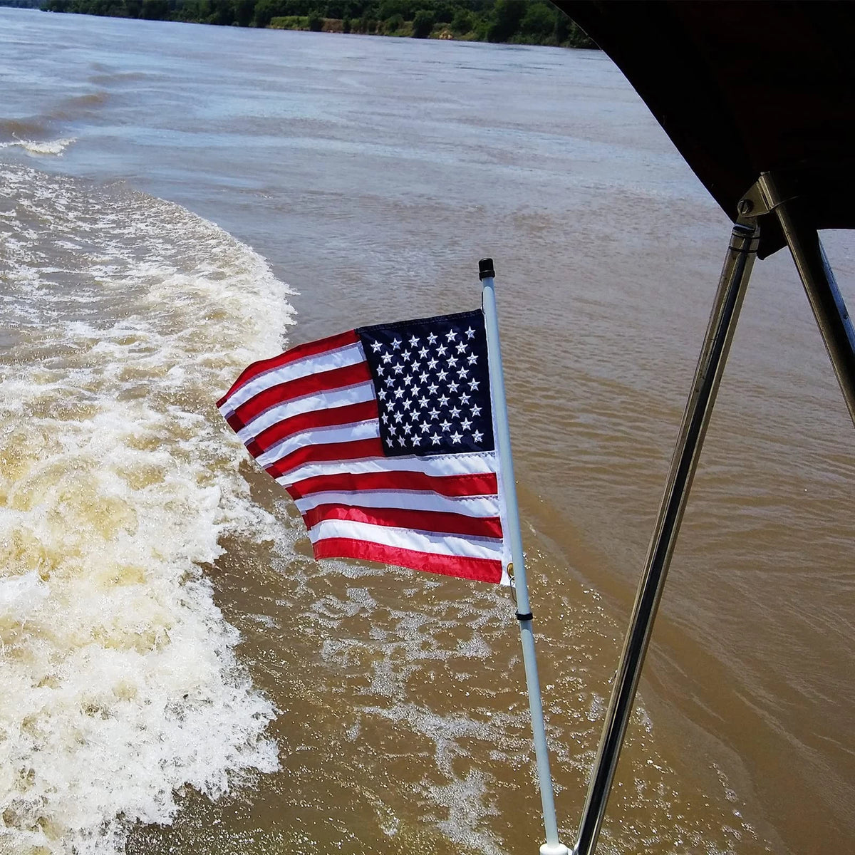 12x18 US Flag for Boat (Heavy Duty)