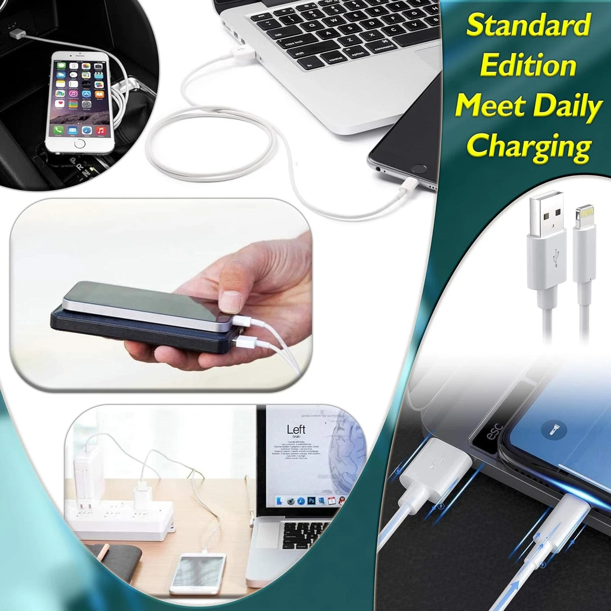 USB Fast Charger Cable for iPhone 14 13 12 11 Pro Max XR SE XS X 8 7 6s
