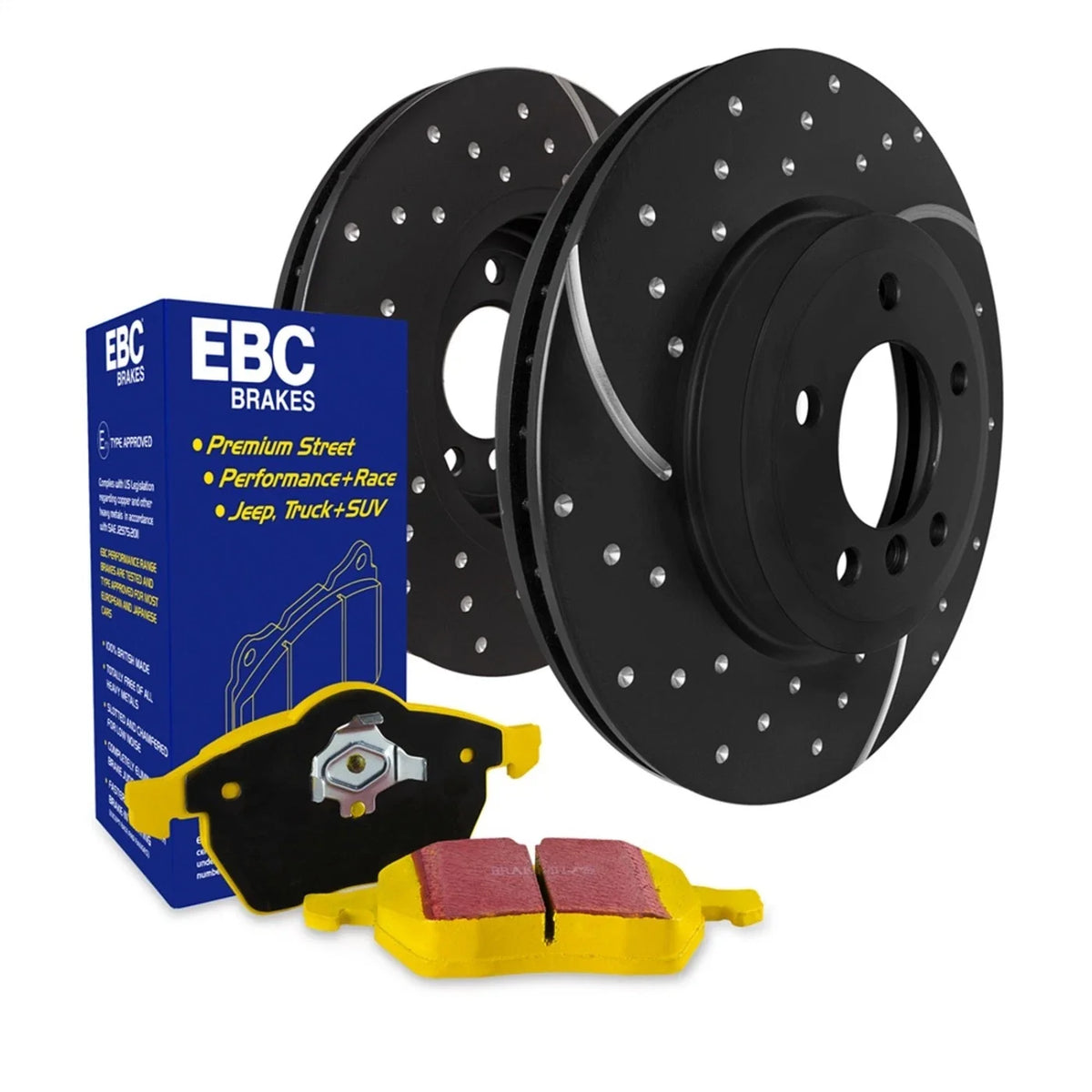 Set of 2 Brake Disc and Pad Kits for Audi A8 Quattro S8