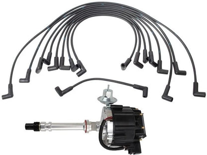 Set of 4 Ignition Distributor & Spark Plug Wires for Pontiac Sunbird 69365SCDM
