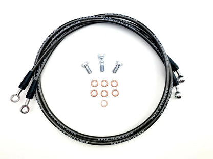 Stainless Steel Dual Front Brake Lines for Honda TRX250X-EX (2005–2023)
