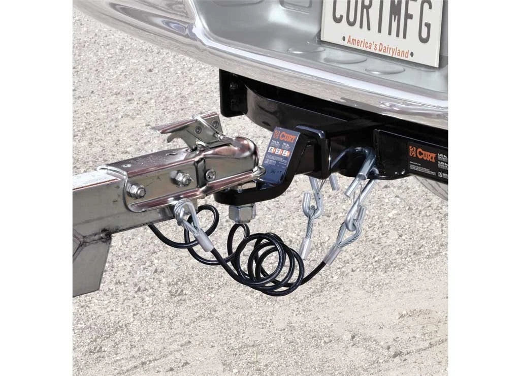 Curt 80136 Trailer Safety Cable for 3500 lb Capacity (Fits )