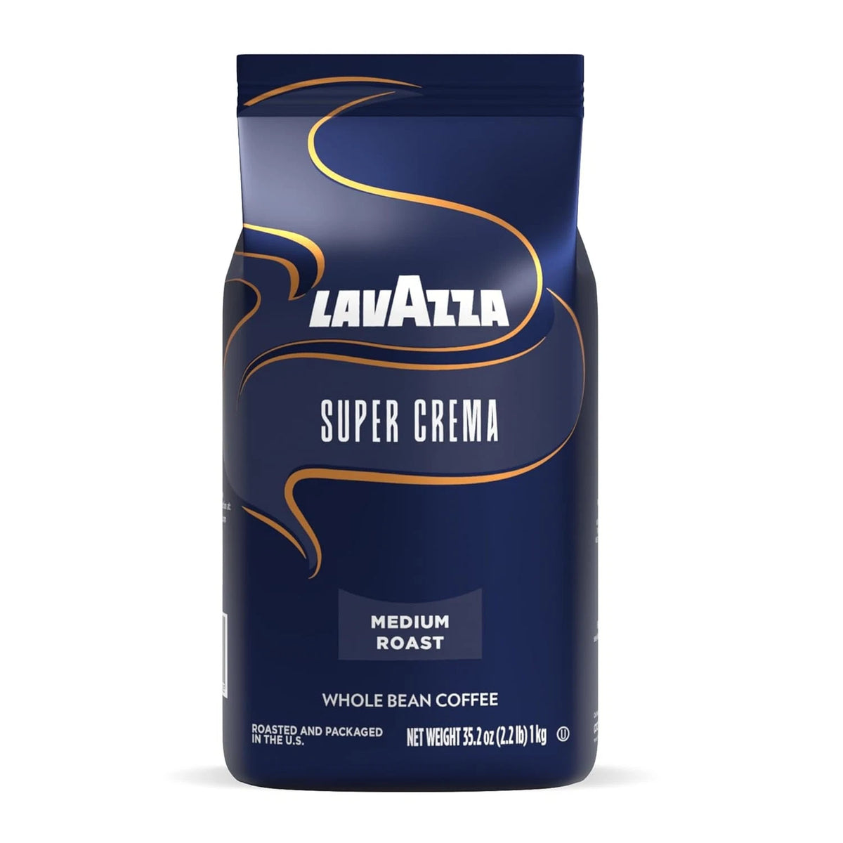 Lavazza Super Crema Whole Bean Coffee for Espresso (Pack of 1)