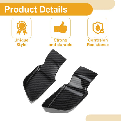 Interior Door Handle Bowl Cover Trim for Hyundai Sonata (2020–2023) Carbon Fiber Black