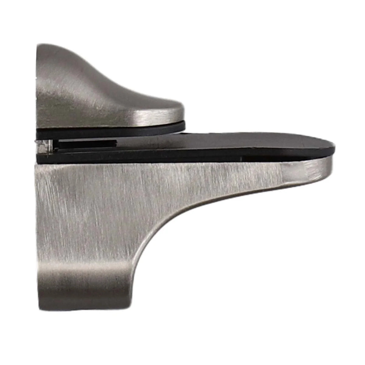 Set of 4 Polished Chrome Glass Shelf Support Brackets for Adjustable Glass