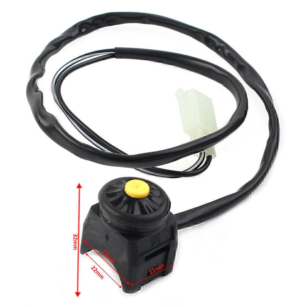 Moto Yellow Button Kill Switch for Dirt Bike ATV Buggy (Universal)