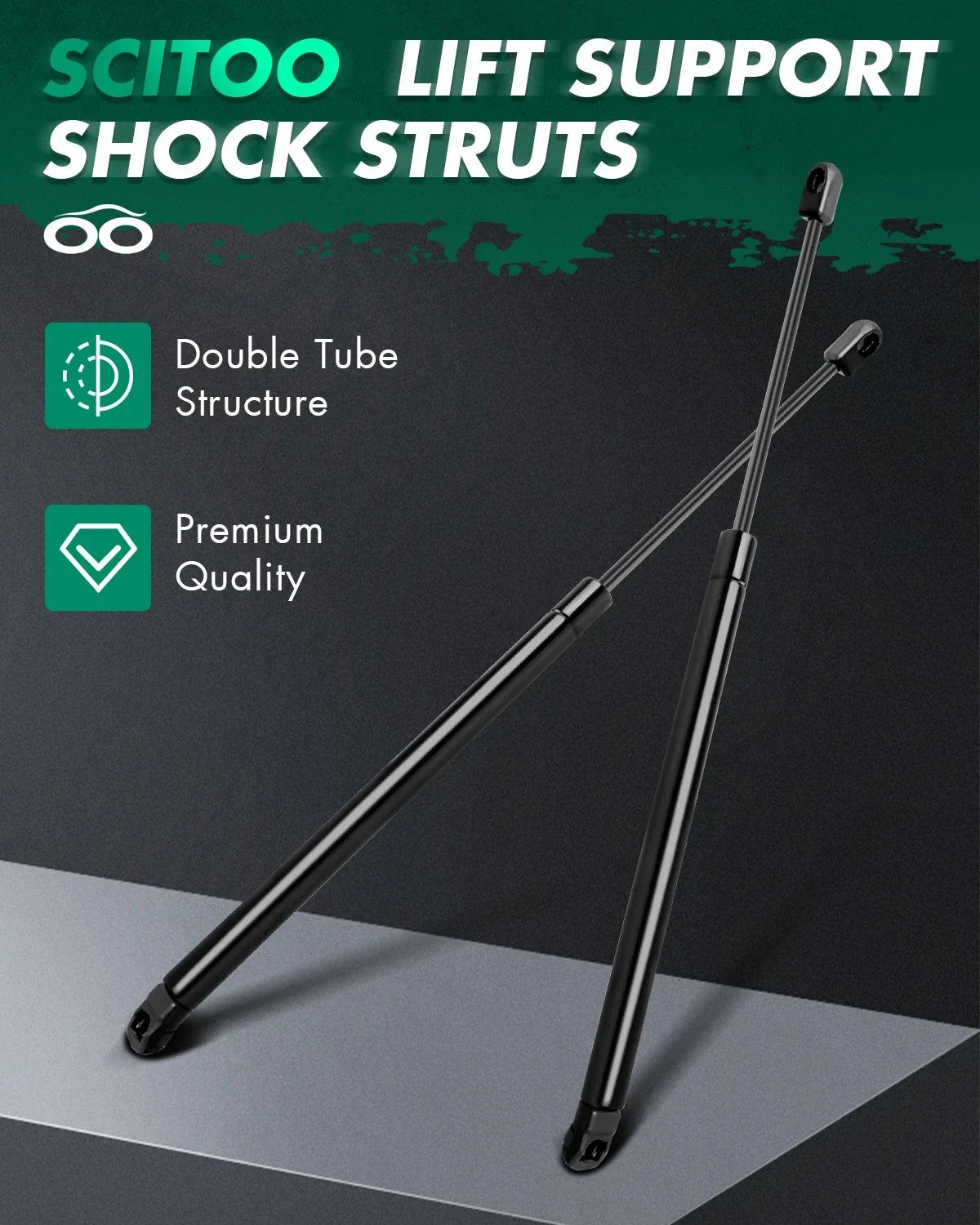 2X Hood Lift Supports for Lexus GS300 GS430 (1998–2005)