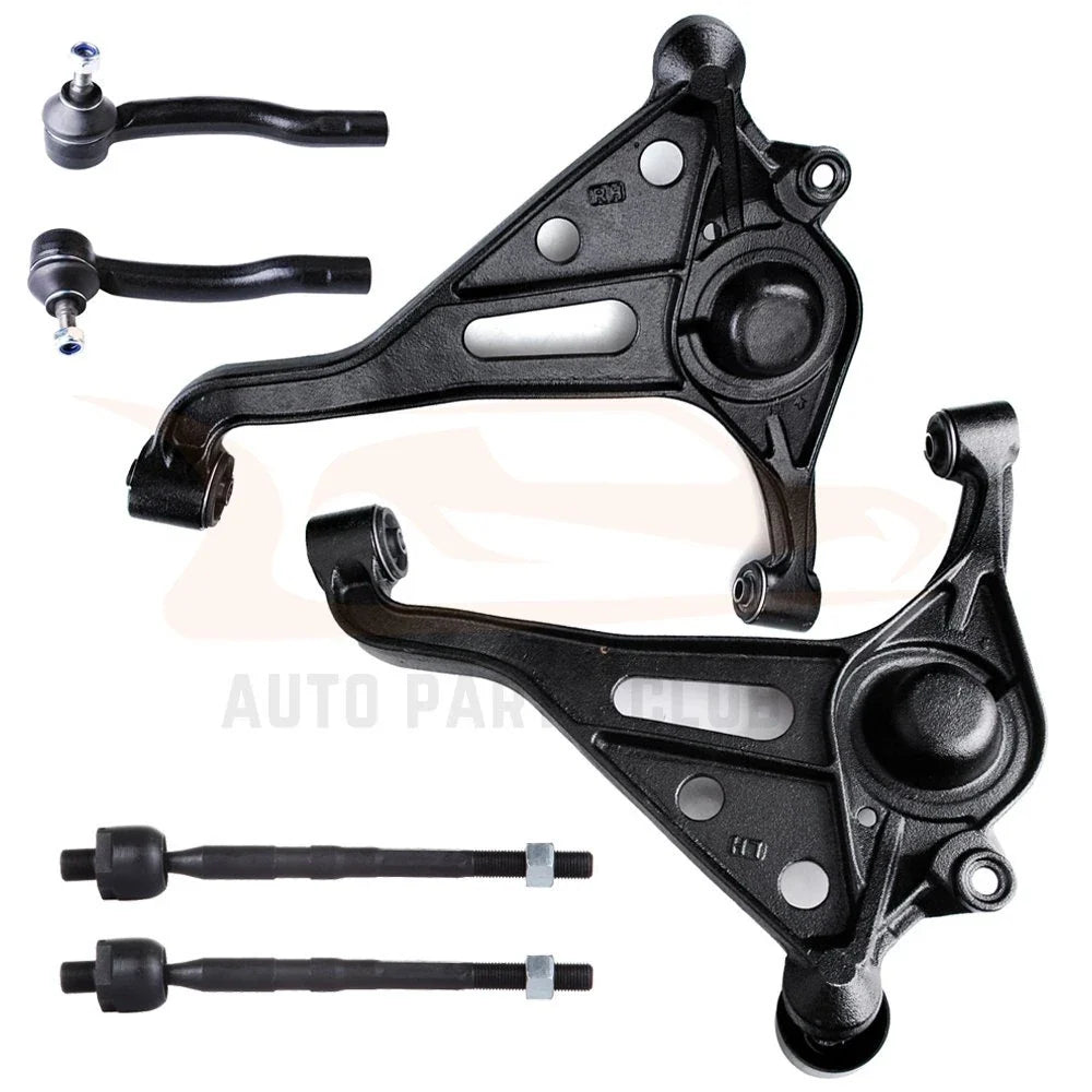 Set of 6 Front Lower Control Arms & Tie Rods for Isuzu XL-7 (1999–2005)