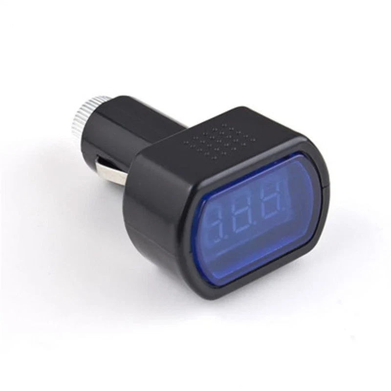 Digital LED Volt Gauge for Car Battery Voltage Tester (Portable)
