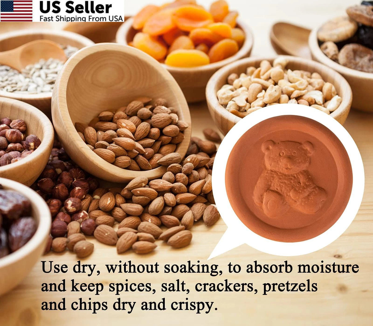 4X Brown Sugar Saver Discs for Terra Cotta (Pack of 1)