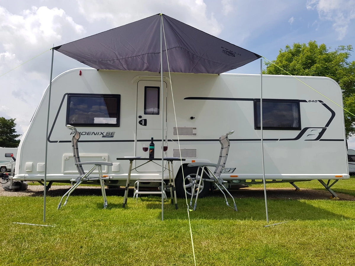 2X Awning Canopy for Caravan Campervan (BLACK)