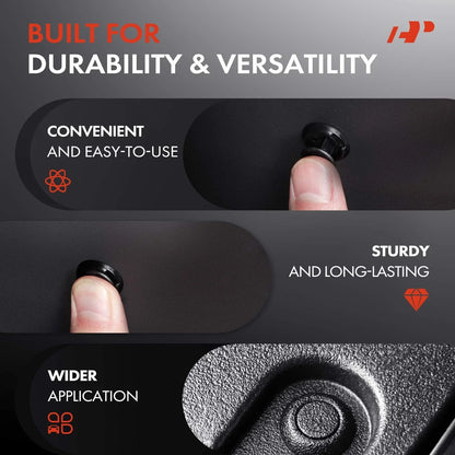 20x Push-Type Fasteners for Jeep Wrangler, Dodge Journey